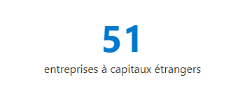 51 entreprises à capitaux étrangers